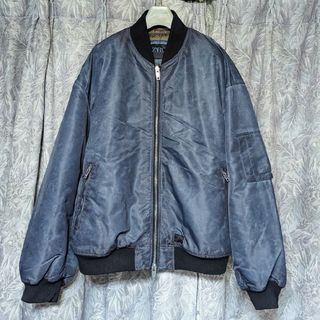 ZARA - ZARAｱｼｯﾄﾞ加工ﾎﾞﾝﾊﾞｰｼﾞｬｹｯﾄ MA-1の通販 by Mino's shop｜ザラ