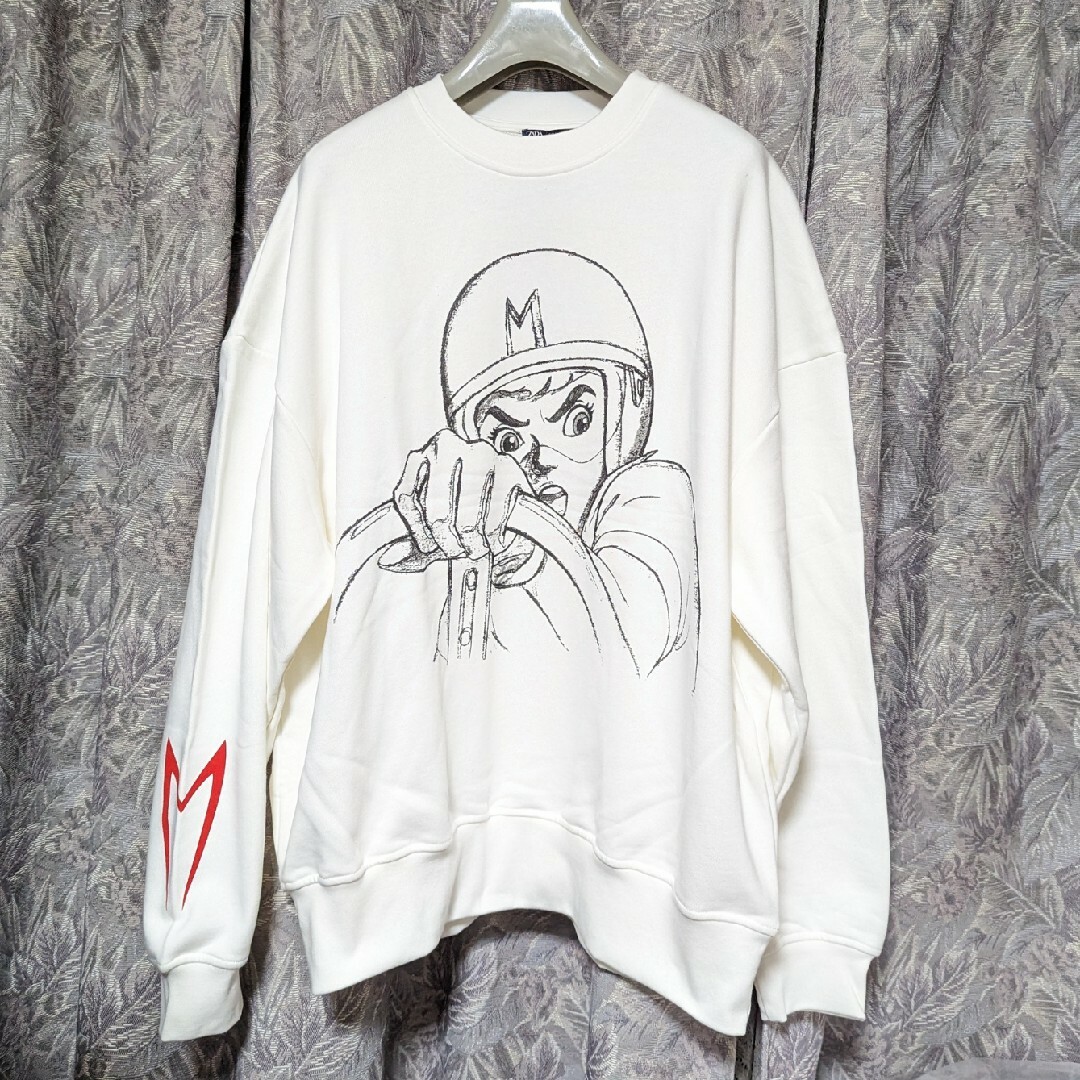 新品 ZARA ザラ SPEED RACER チェック柄 スウェットシャツ M