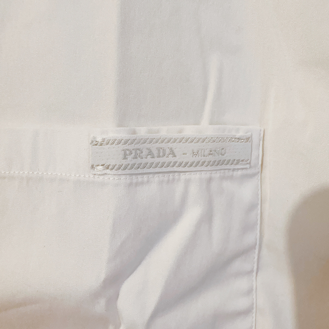 PRADA 白シャツ 半袖 ホワイト プラダ