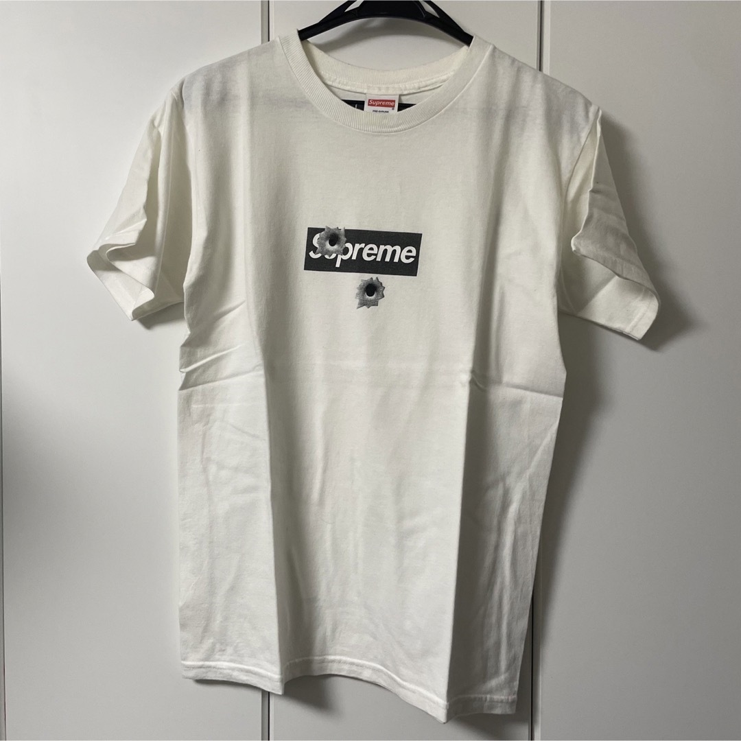 supreme シュプリーム 渋谷 BOXロゴ tee ピストル 弾痕 S