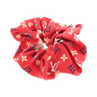 ルイヴィトン(LOUIS VUITTON)のLOUIS VUITTON ヘアアクセサリー - 赤xベージュx紺(総柄) 【古着】【中古】(その他)