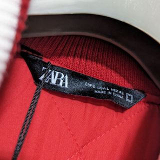 ZARAラビットワッペン付スタジャン