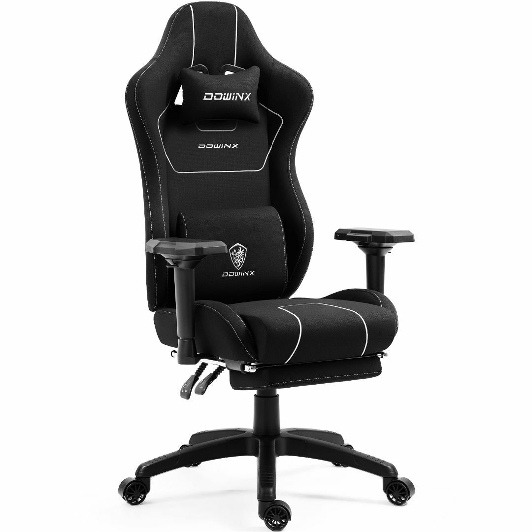 【色: ブラック】Dowinx ゲーミングチェア 椅子 オフィスチェア デスクチ