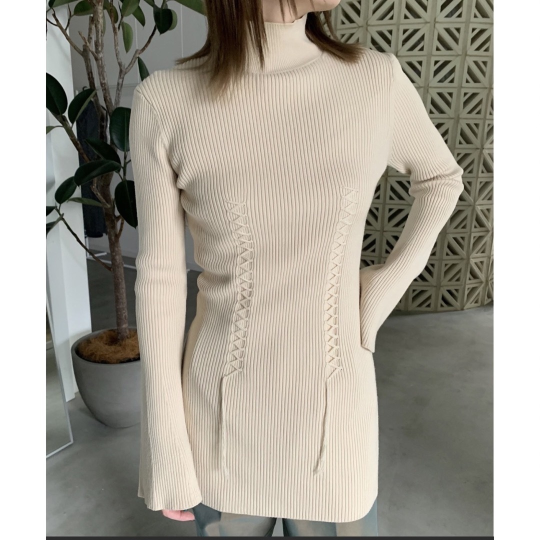 maruta様専用UND 2WAY YARN LACE UP KNIT TOP