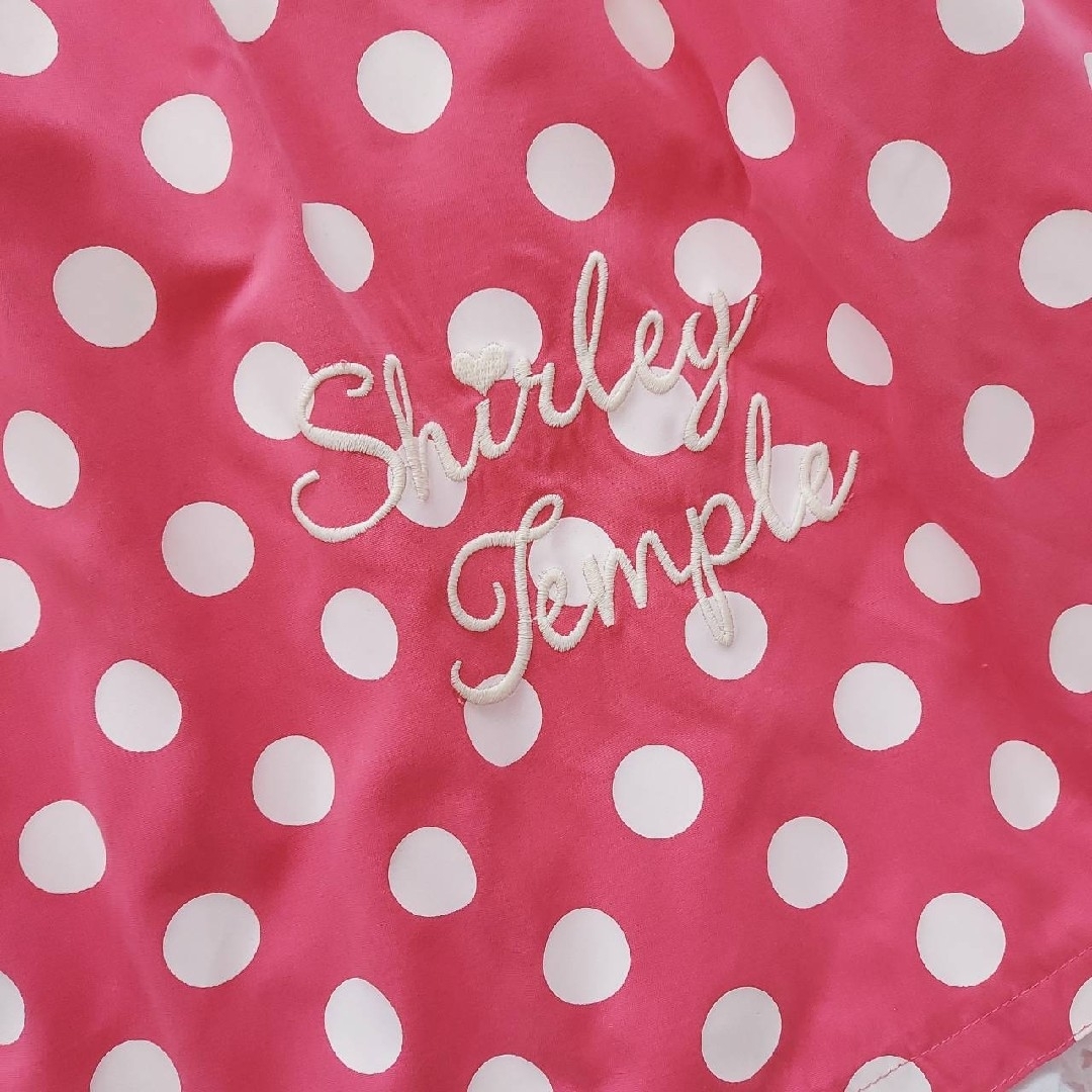 Shirley Temple(シャーリーテンプル)のシャーリーテンプル　ドットワンピ　ミニー　ピンク　新品 キッズ/ベビー/マタニティのキッズ服女の子用(90cm~)(ワンピース)の商品写真