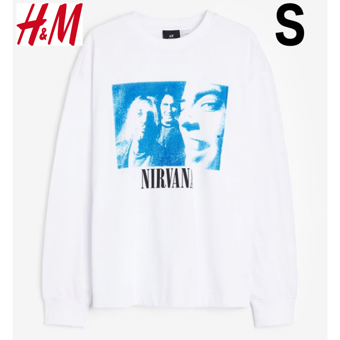 H&M - 新品 H&M × ニルヴァーナ コラボ バンドTシャツ 長袖 ロンT Sの