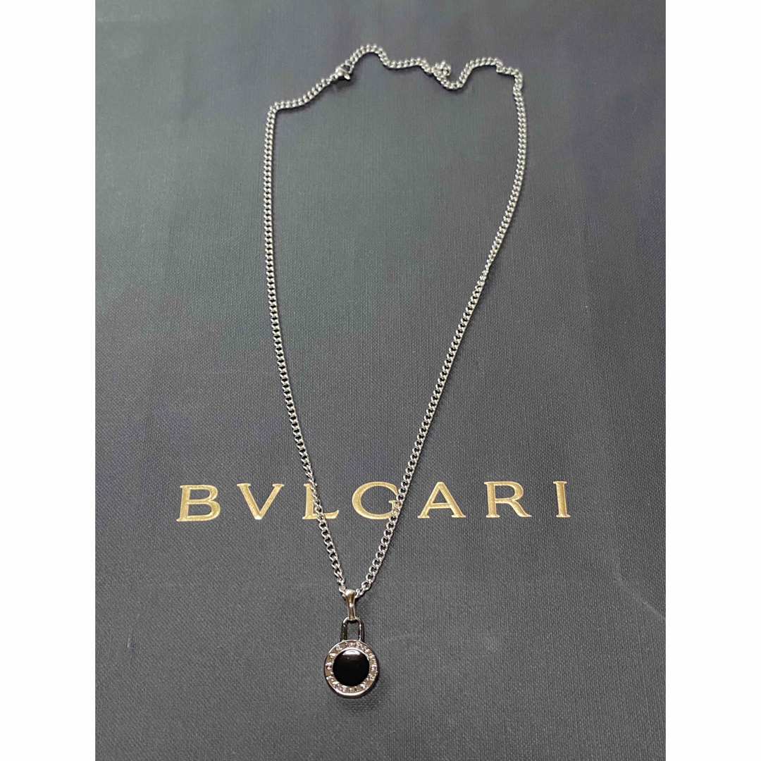 【新品正規品】BVLGARI ペンダント チャーム +チェーン 革紐 ネックレス