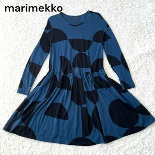 marimekko - 水玉 北欧ドットプリント マキシ シャツワンピース ...