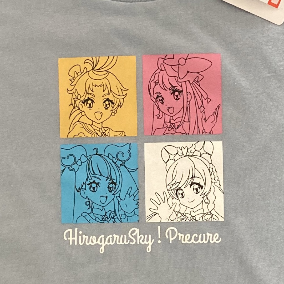 しまむら(シマムラ)のひろがるスカイ！プリキュア　Ｔシャツ　半袖　100 キッズ/ベビー/マタニティのキッズ服女の子用(90cm~)(Tシャツ/カットソー)の商品写真