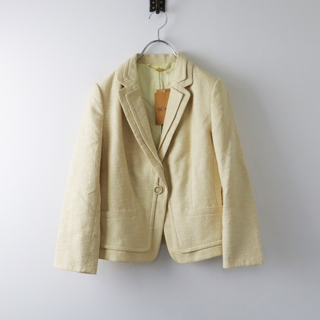 SCAPA - SCAPA スキャパ 美品 テーラードジャケット 38/アイボリー