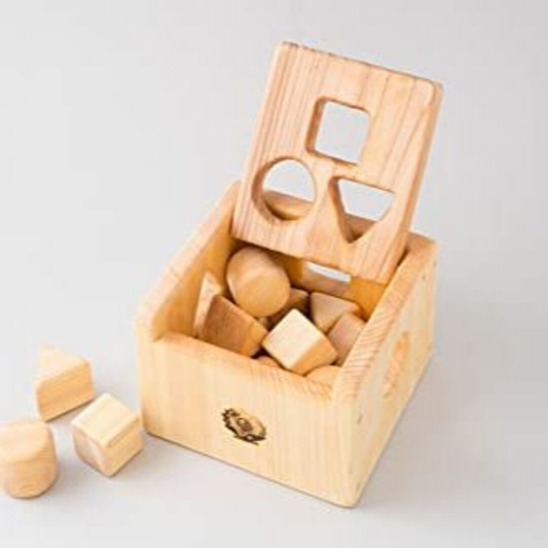 知育玩具 積み木 木製 おままごと おもちゃ（ポットンつみき）