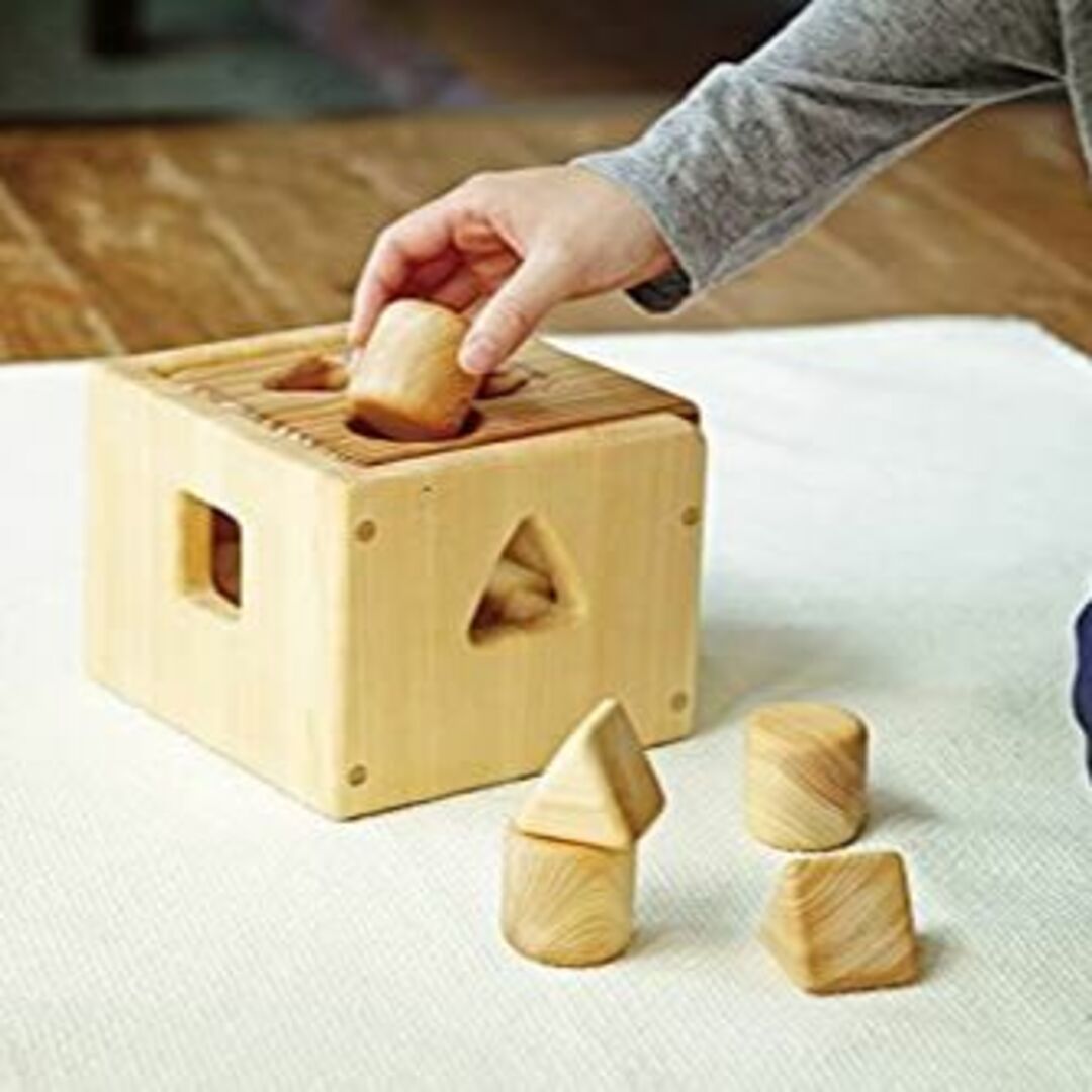 知育玩具 積み木 木製 おままごと おもちゃ（ポットンつみき）