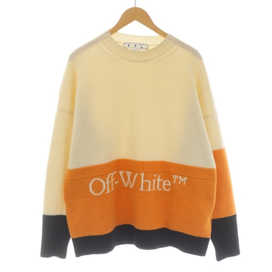 OFF WHITE セーター 長袖 ロゴ M OMHE048F21KNI001