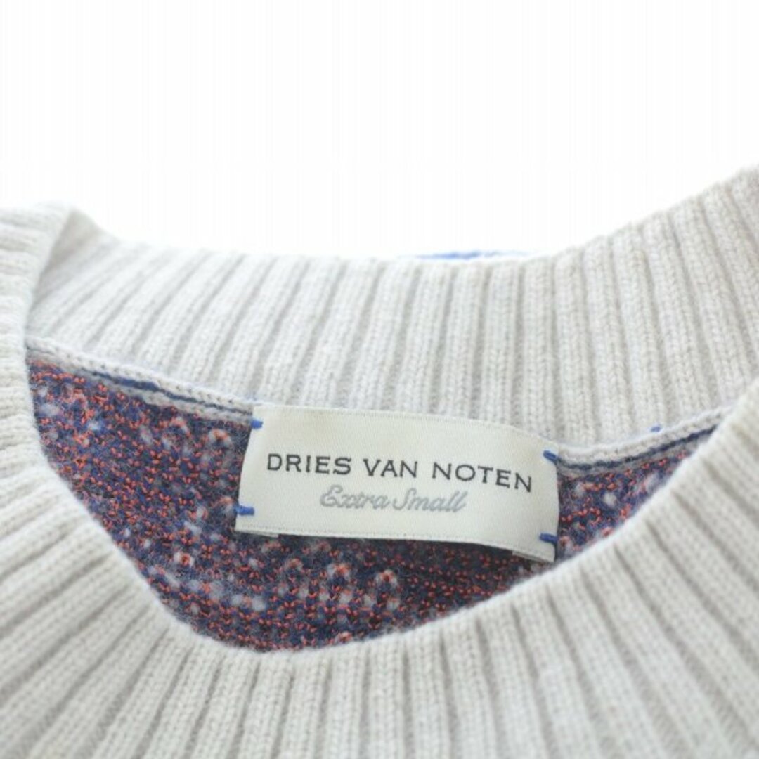 DRIES VAN NOTEN(ドリスヴァンノッテン)のドリスヴァンノッテン 近年モデル ニット セーター 総柄 XS マルチカラー メンズのトップス(ニット/セーター)の商品写真