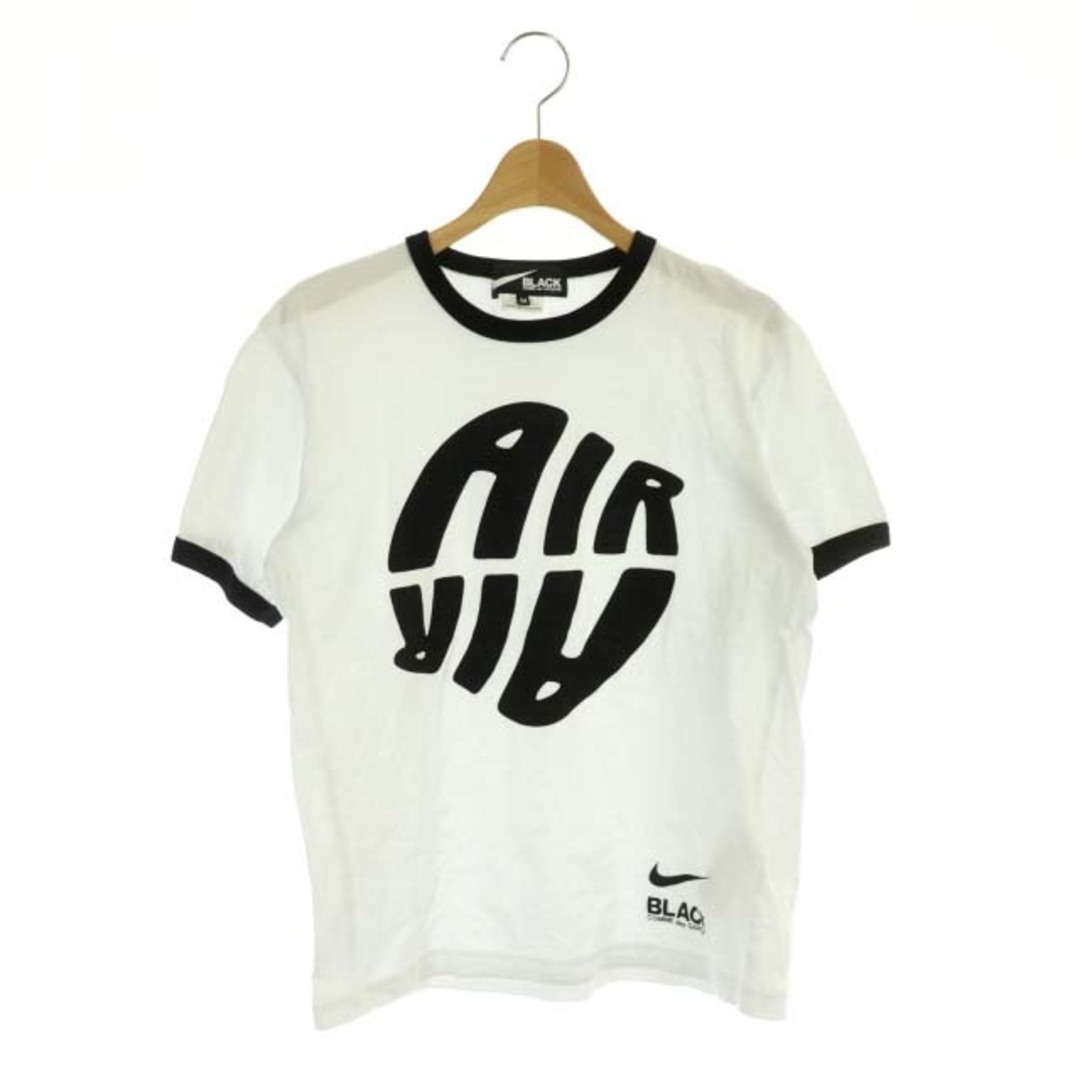 BLACK COMME des GARCONS(ブラックコムデギャルソン)のブラックコムデギャルソン 20AW Tシャツ M 白 黒 1F-T104 レディースのトップス(Tシャツ(半袖/袖なし))の商品写真