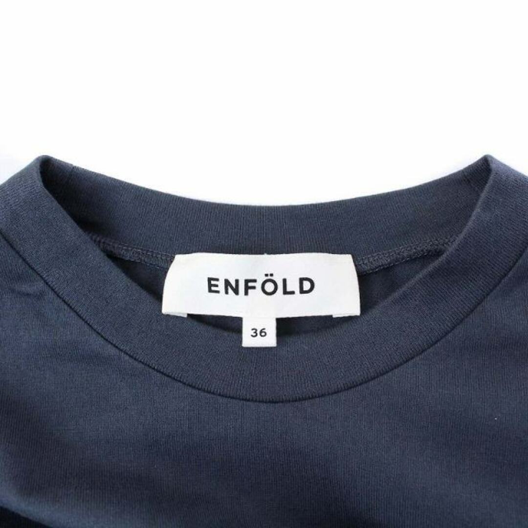 ENFOLD(エンフォルド)のエンフォルド ノースリーブロングワンピース 長袖 カットソー 変形 36 黄色 レディースのワンピース(ロングワンピース/マキシワンピース)の商品写真