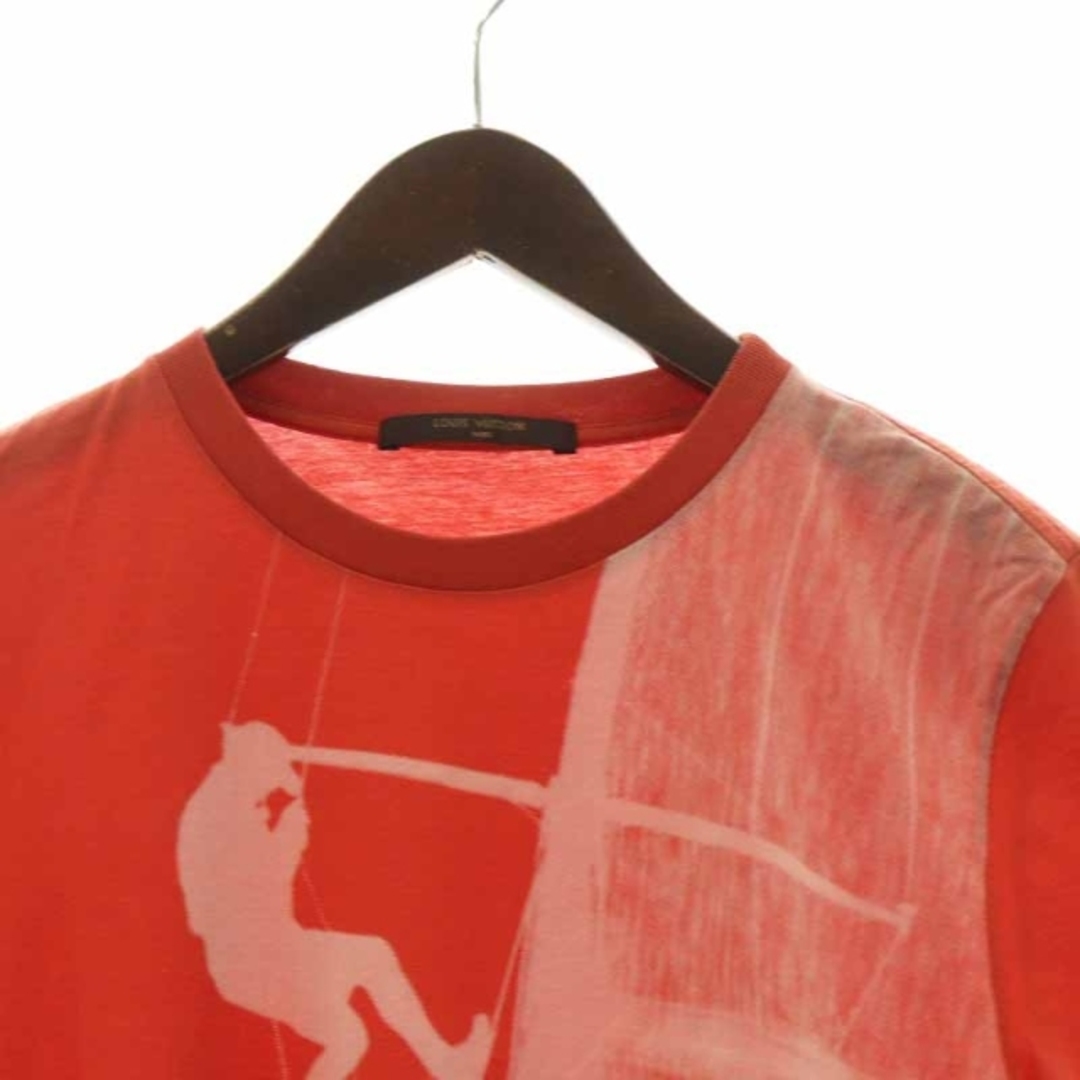 LOUIS VUITTON(ルイヴィトン)のルイヴィトン Tシャツ カットソー 半袖 プリント S 赤 白 メンズのトップス(Tシャツ/カットソー(半袖/袖なし))の商品写真