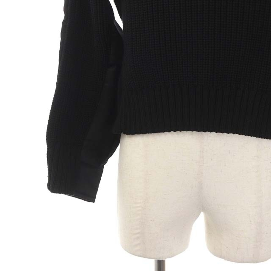 sacai - サカイ 22SS ドッキング クルーネックニット 1 黒の通販 by
