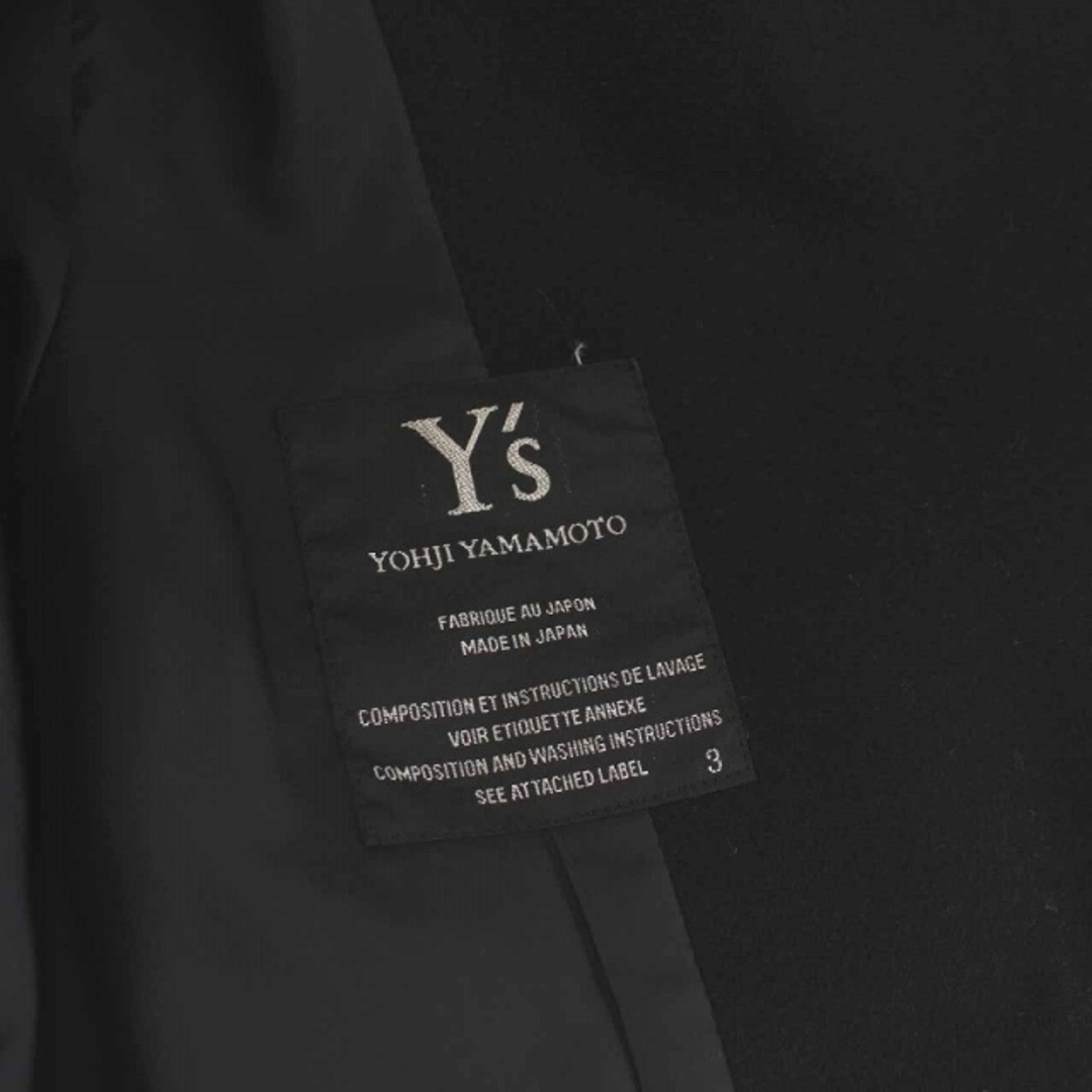 【希少】Y's ワイズ ウール ジャケット ヨウジヤマモト ブラック 黒 L