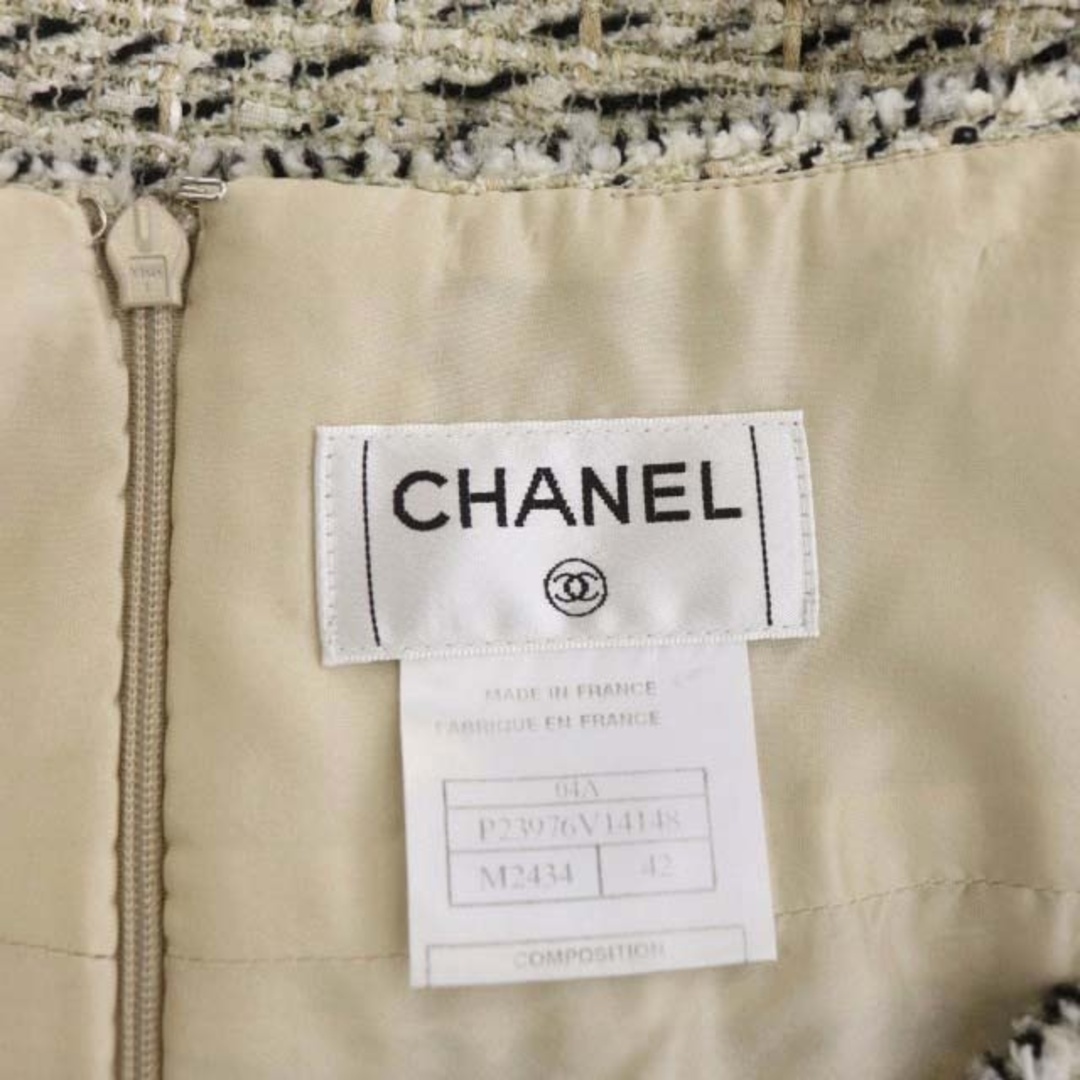 CHANEL - シャネル ツイードミディスカート タイト ロング ココマーク
