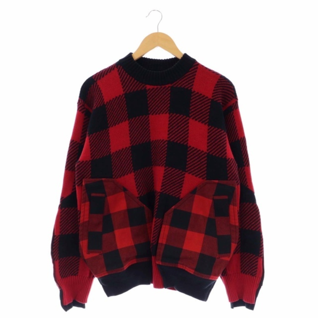 sacai Buffalo Check Kint Pullover ニット 1