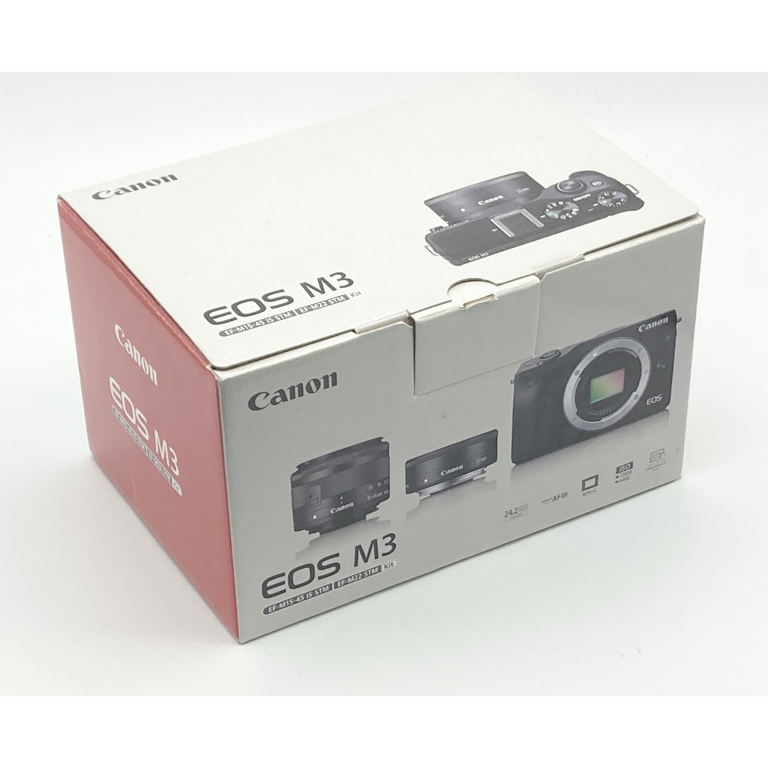 Canon ミラーレス一眼カメラ EOS M3 ダブルレンズキット(ブラック)