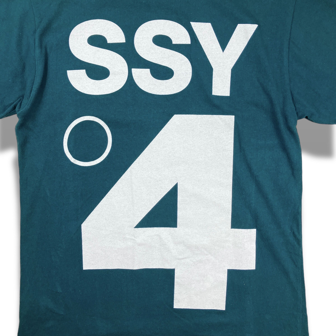 Old Stussy オールドステューシー NO.4 TEEプリントTシャツ 緑 - T