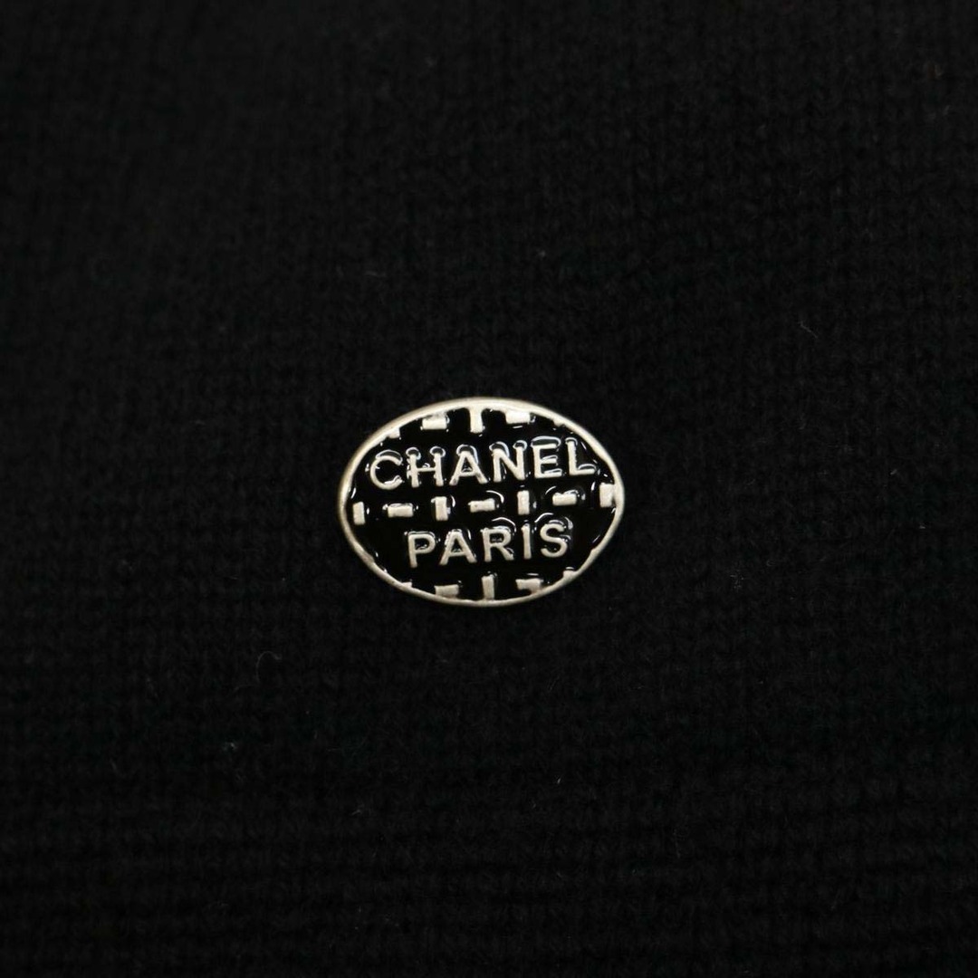 シャネル カメリア リボン カシミヤ ニット P54795K07197 レディース ブラック CHANEL  【アパレル・小物】ニット/セーター