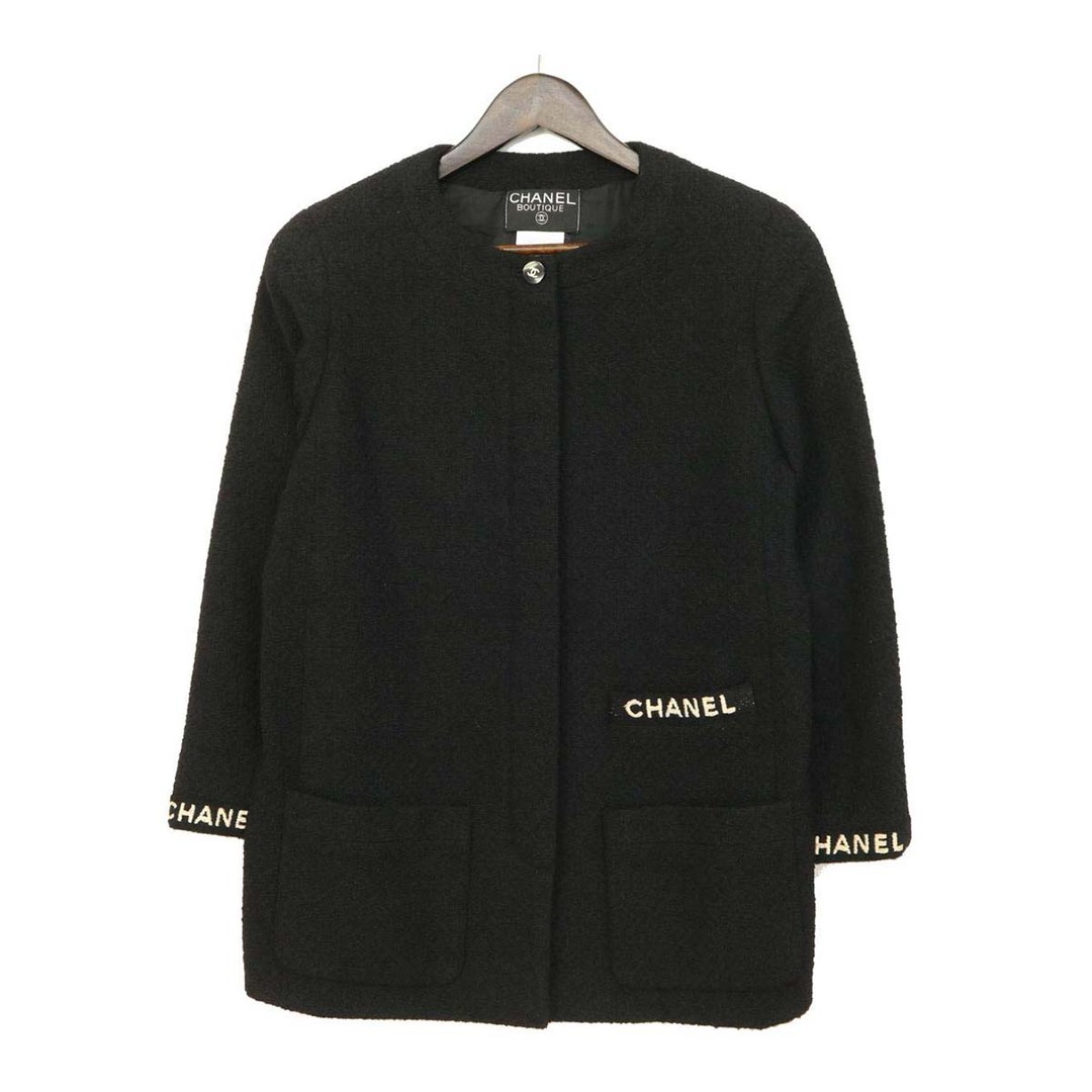 シャネル ココマーク ツイード ノーカラー ジャケット P05629V04386 レディース ブラック CHANEL 【中古】 【アパレル・小物】 |  フリマアプリ ラクマ