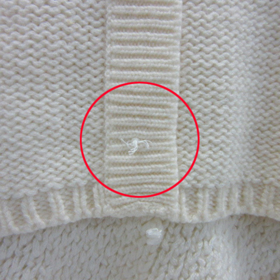 UNTITLED(アンタイトル)のアンタイトル ニット セーター 長袖 透かし編み バックボタン 2 アイボリー レディースのトップス(ニット/セーター)の商品写真