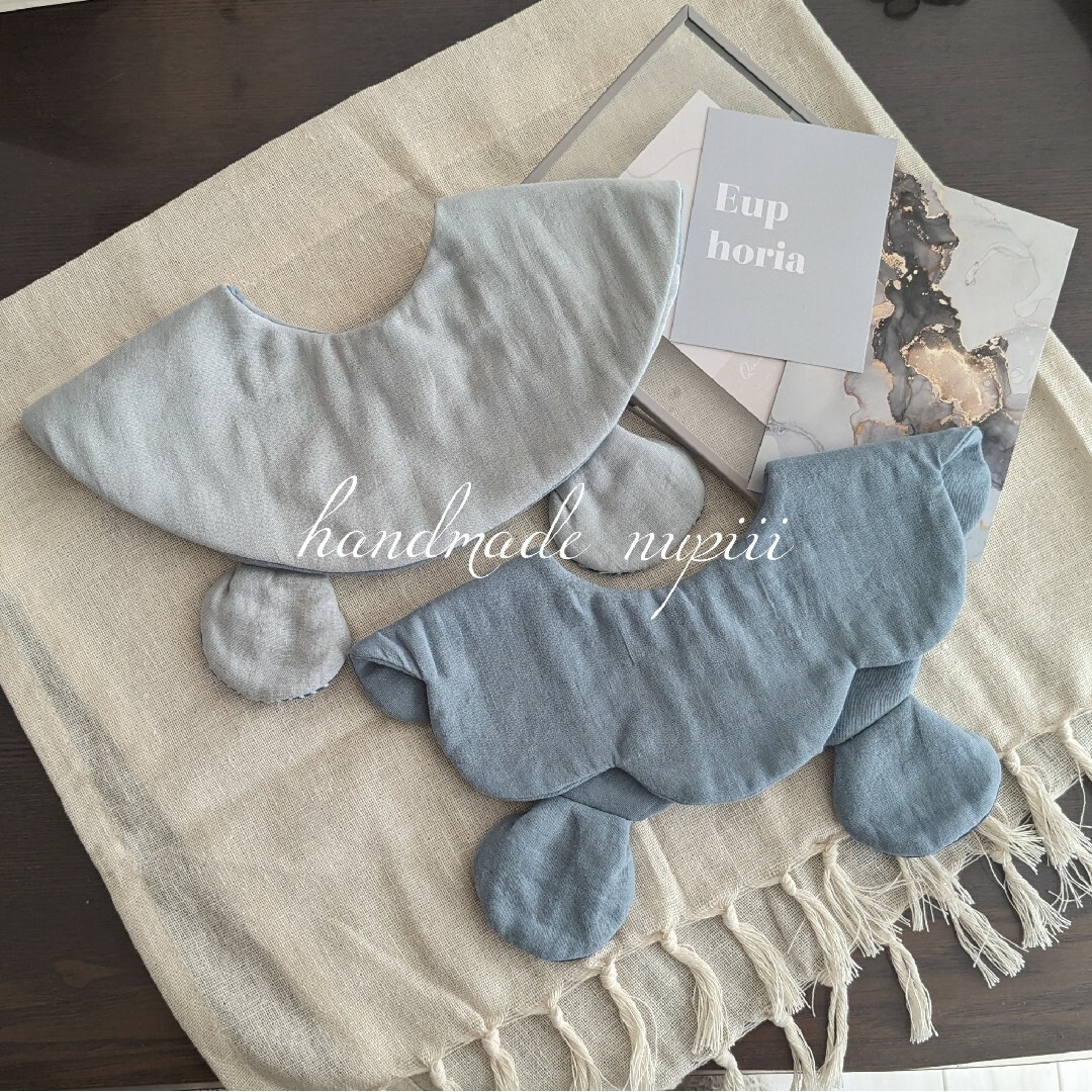 handmade☆くま耳スタイ2枚set❣ベビー☆キッズ - 通販 - olbi.com