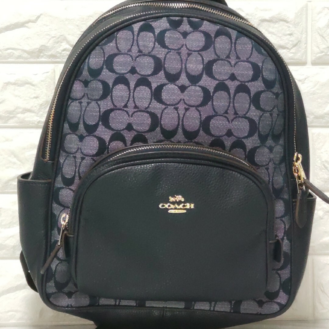 COACH コーチ シグネチャー バックパック デニム シグネチャー柄 未使用