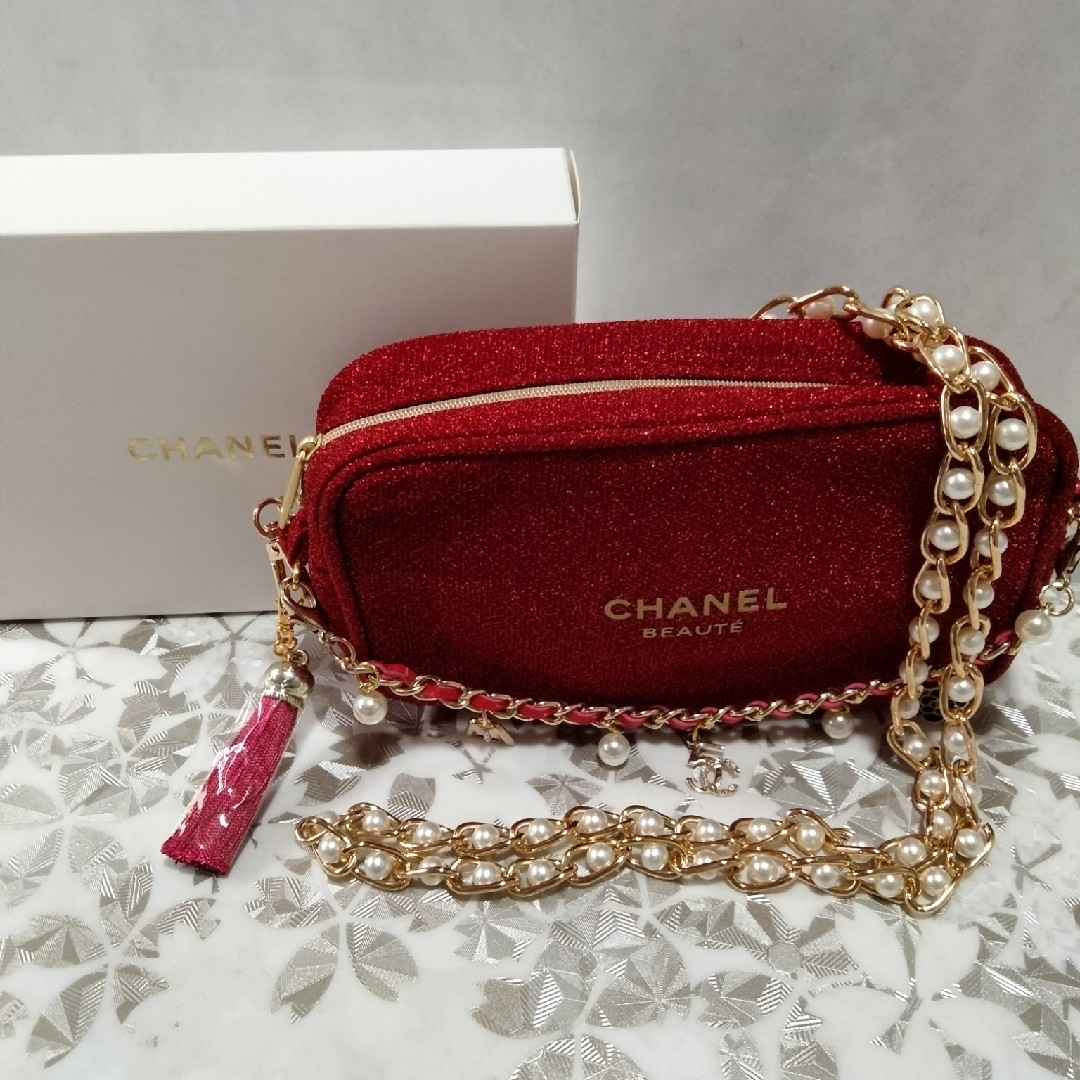 CHANEL - シャネルノベルティポーチ，ショルダーバッグ【箱なし】の+