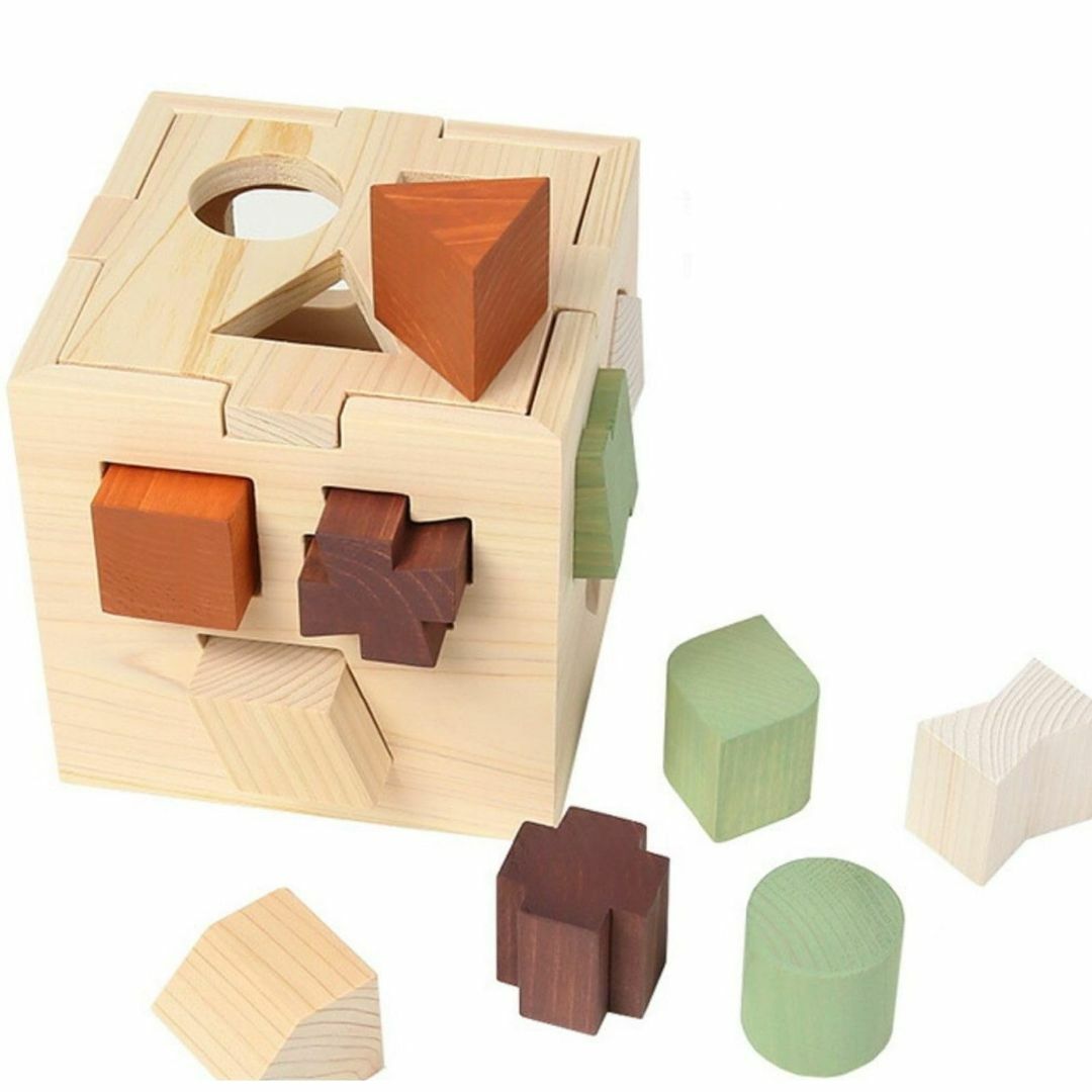 積み木 知育玩具 赤ちゃん 型はめパズル 木のおもちゃ