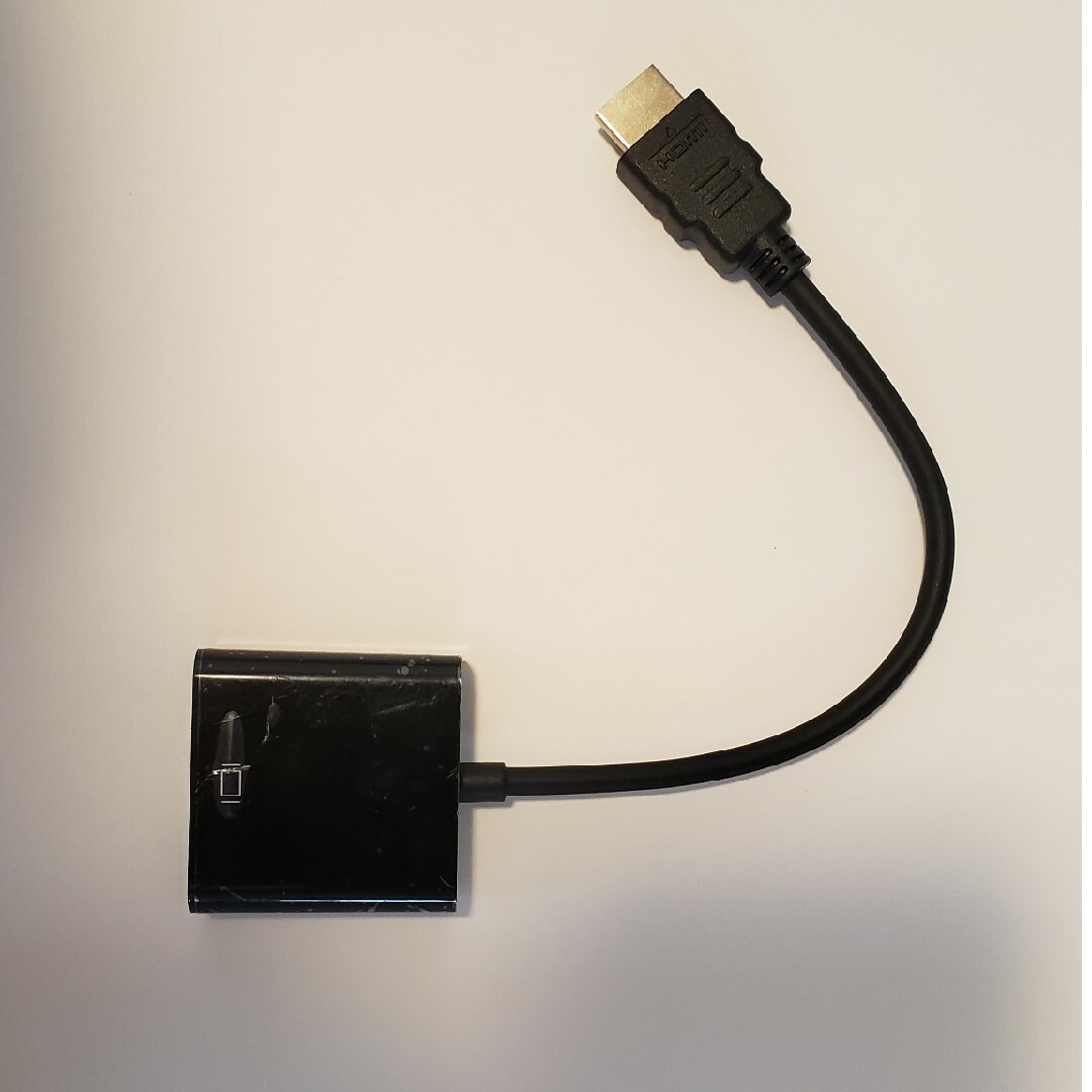 HDMI to VGA 変換器アダプタ D-Sub 15ピン 変換器 スマホ/家電/カメラのテレビ/映像機器(映像用ケーブル)の商品写真