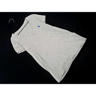 ラルフローレン(Ralph Lauren)のPOLO RALPH LAUREN ポロ ラルフローレン Vネック ワンポイント ロゴ Tシャツ グレー ■◆ レディース(Tシャツ(半袖/袖なし))