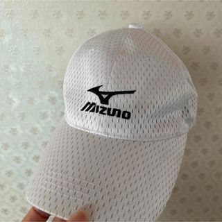 ミズノ(MIZUNO)の着用数回　ミズノ　キャップ　メッシュ　白(キャップ)