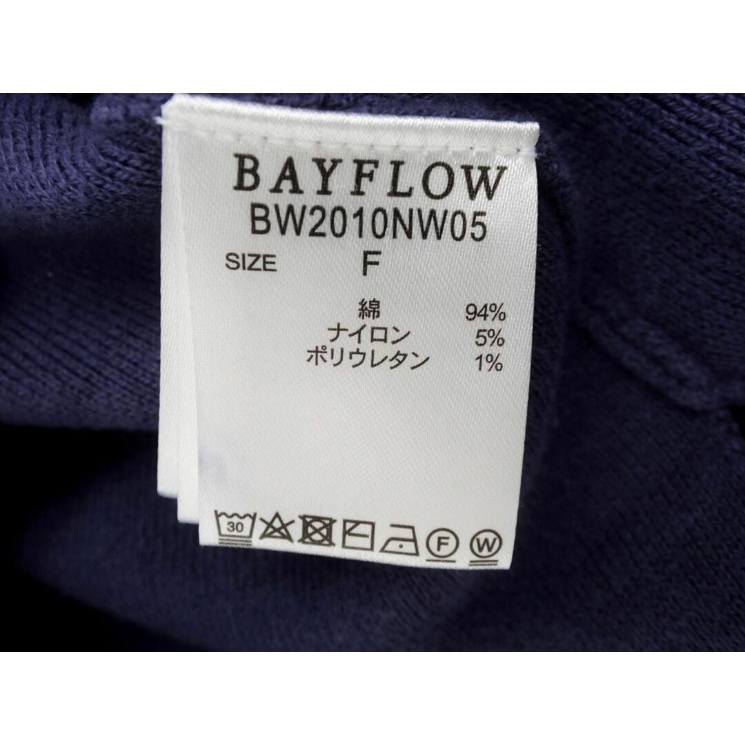 BAYFLOW(ベイフロー)のBAYFLOW ベイフロー ボトルネック ニット セーター sizeF/青 ◇■ レディース レディースのトップス(ニット/セーター)の商品写真