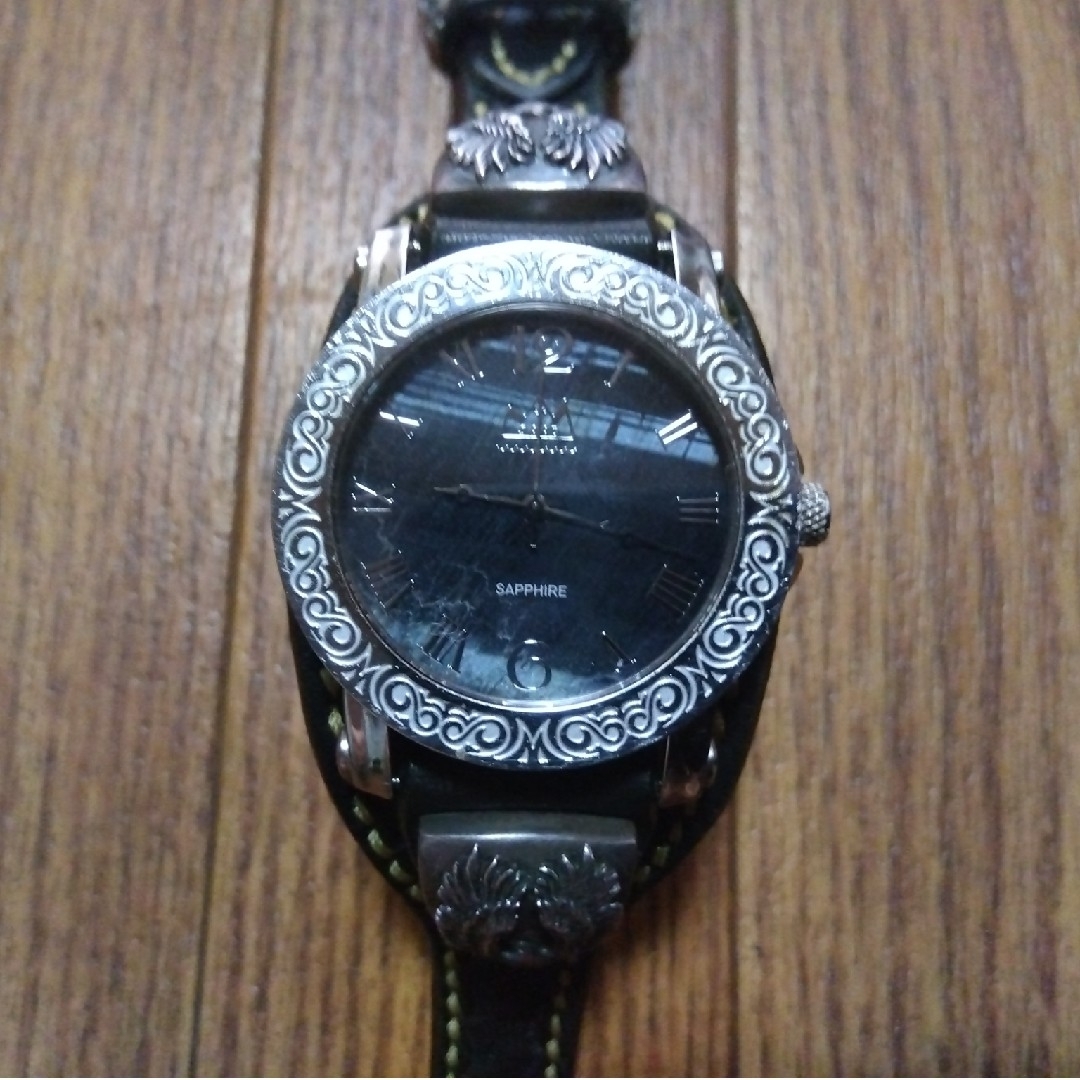 SAAD サード 腕時計 時計 イーグル コンチョ レザーベルト アラベスク メンズの時計(腕時計(アナログ))の商品写真