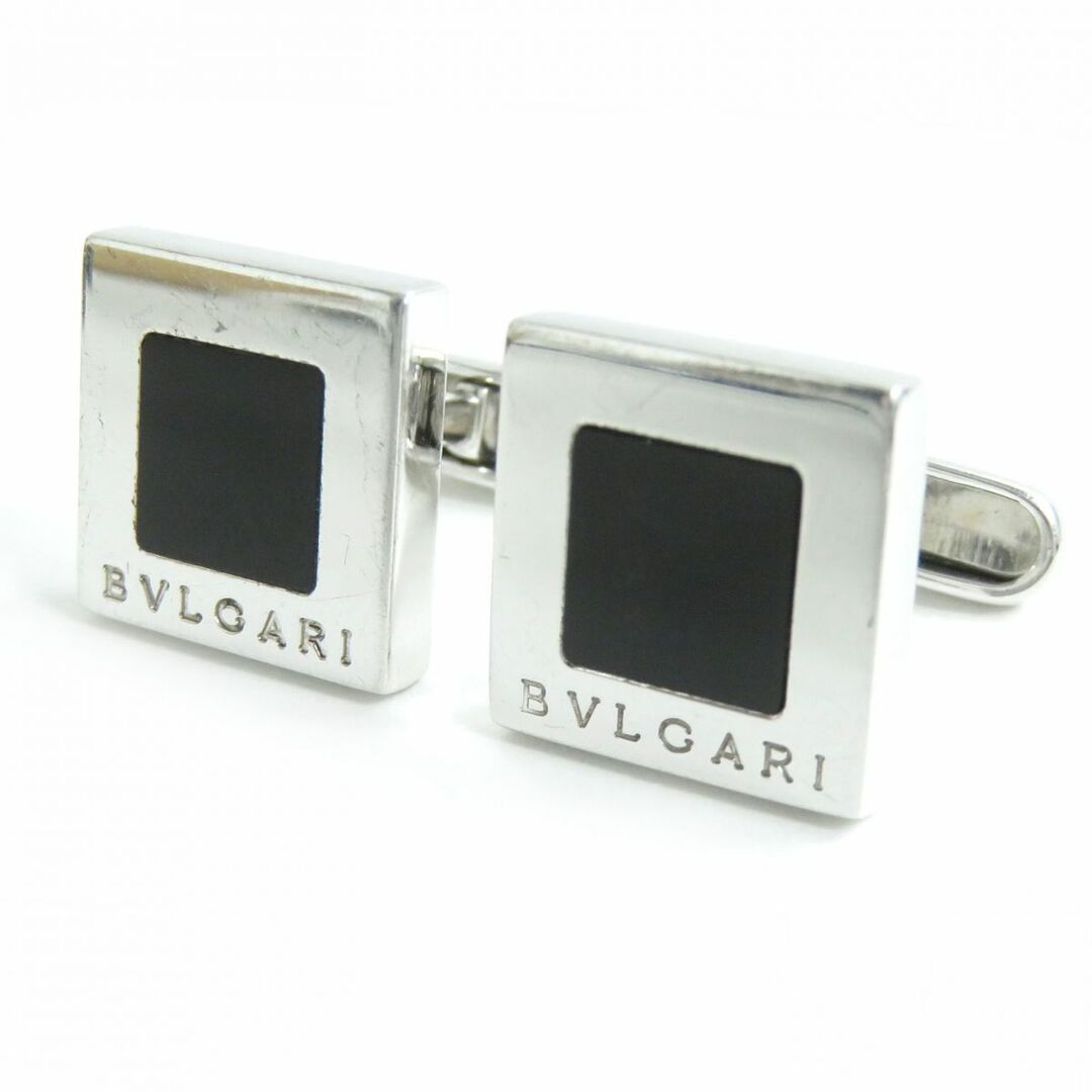 BVLGARI - 美品△BVLGARI ブルガリ SV925×オニキス スクエア型 カフス