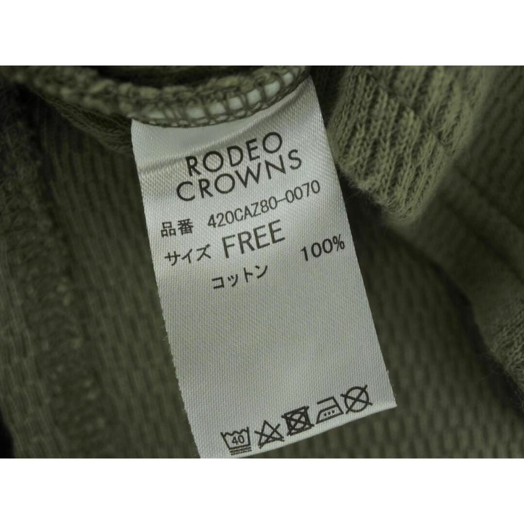 RODEO CROWNS(ロデオクラウンズ)のロデオクラウンズ ノースリーブ カットソー sizeF/カーキ ■◆ レディース レディースのトップス(カットソー(半袖/袖なし))の商品写真