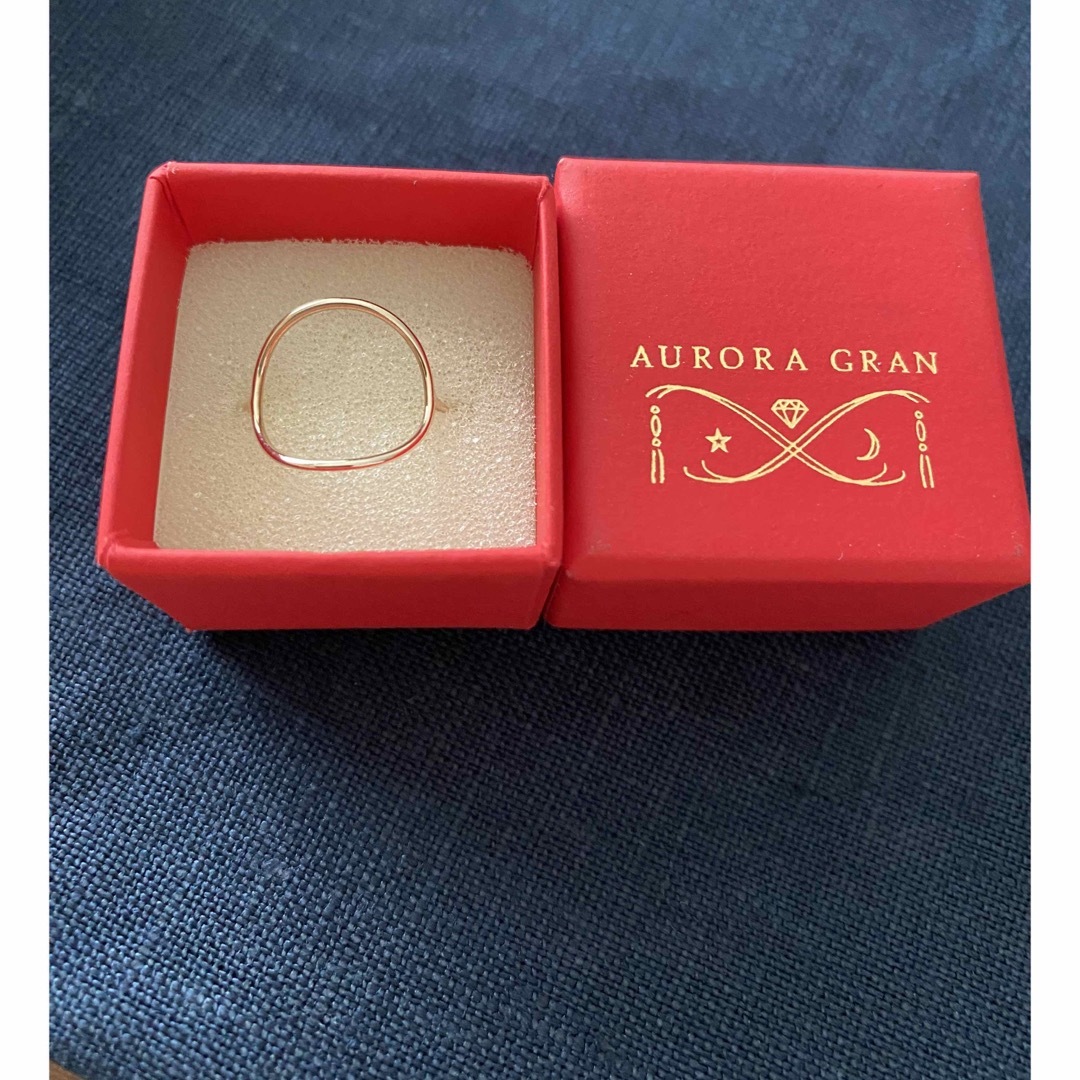 AURORA GRAN(オーロラグラン)のオーロラグランK10リング9号美品 レディースのアクセサリー(リング(指輪))の商品写真