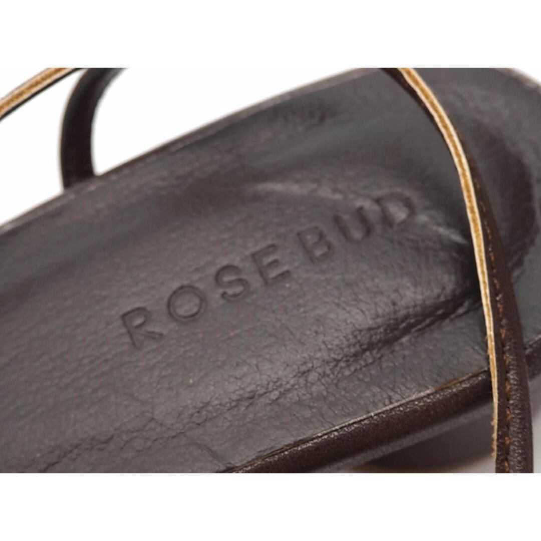 ROSE BUD(ローズバッド)のROSE BUD ローズバッド レースアップ リボンストラップ サンダル size38（24.0cm位）/茶 ■◆ レディース レディースの靴/シューズ(サンダル)の商品写真