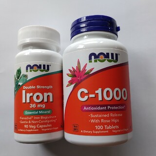 ナウフーズ(Now Foods)のnowサプリ Iron.C-1000(ビタミン)