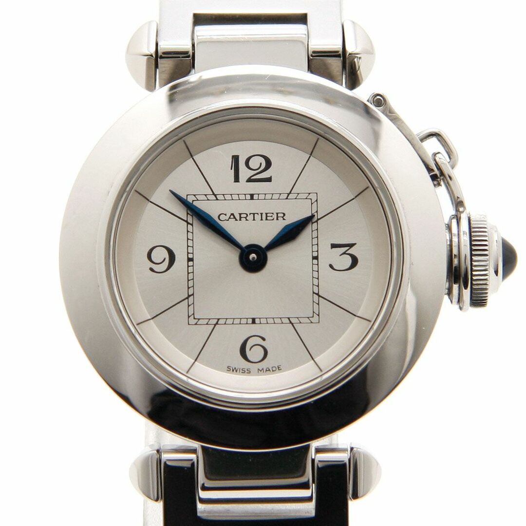 美品 カルティエ 腕時計 ミス パシャ W3140007 シルバー レディース