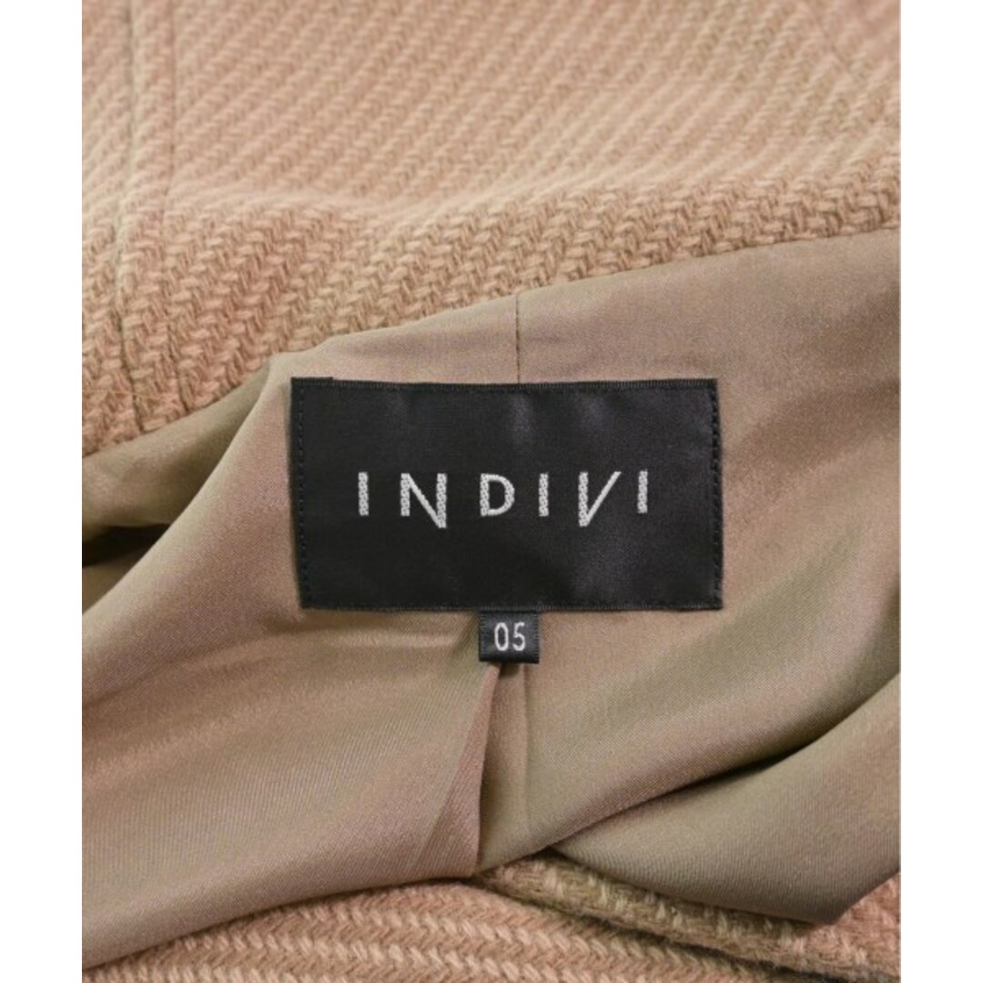 INDIVI - INDIVI インディヴィ ピーコート 05(XXS位) ベージュ 【古着