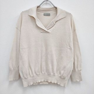 マーガレットハウエル(MARGARET HOWELL)のMARGARET HOWELL 578-3162003 COTTON HEMP 定価30800円 ニット 23SS アイボリー レディース マーガレットハウエル【中古】3-0815M♪(ニット/セーター)