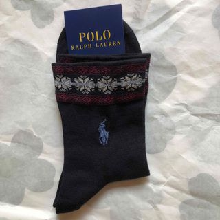 ポロラルフローレン(POLO RALPH LAUREN)のてるママ様専用　新品　ラルフローレン　靴下　毛　ネイビー(ソックス)