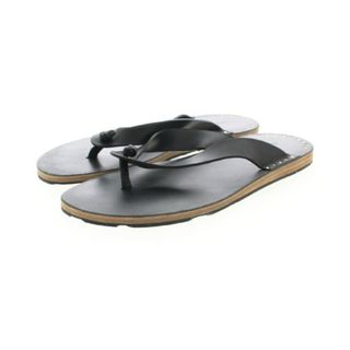 ジルサンダー(Jil Sander)のJIL SANDER ジルサンダー サンダル EU38(24.5cm位) 黒 【古着】【中古】(サンダル)