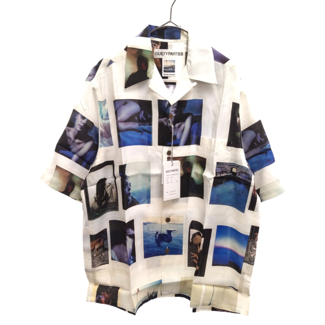 WACKO MARIA ワコマリア DAVIDE SORRENTI | S/S HAWAIIAN SHIRT -TYPE 2 ハワイアンシャツ アロハシャツ 総柄半袖シャツ ホワイト DAVIDESORRENTI-WM-HI02